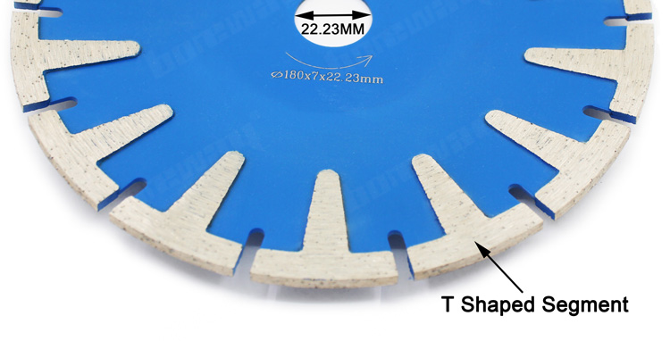 T Segment Less Chipping Diamond Cutting Disc