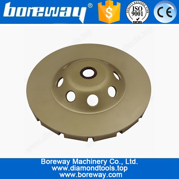 180mm Double Segments Dimaond Cup Grinding Wheel For Hard Concrete