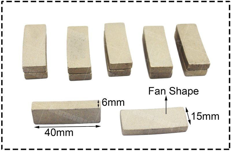 China 800mm Diamond Cutting Segment For Lava Stone Suppliers 2