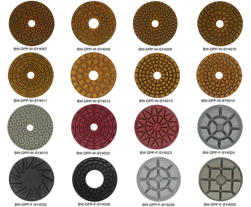 Floor polishing pads