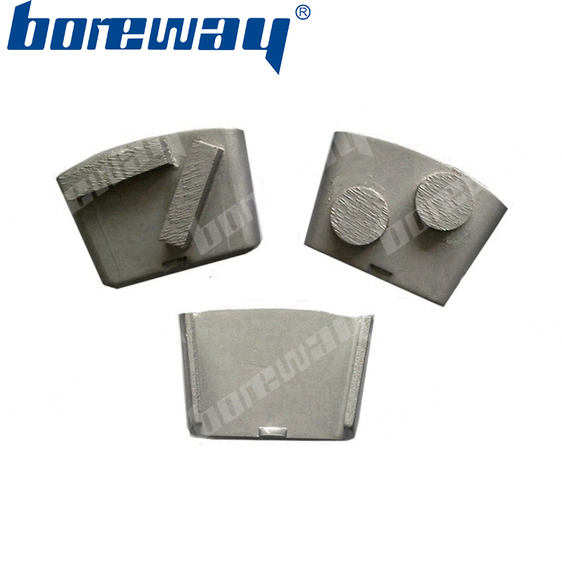 2 arrow diamond bar concrete block pads with EZ change connection for HTC grinding machines