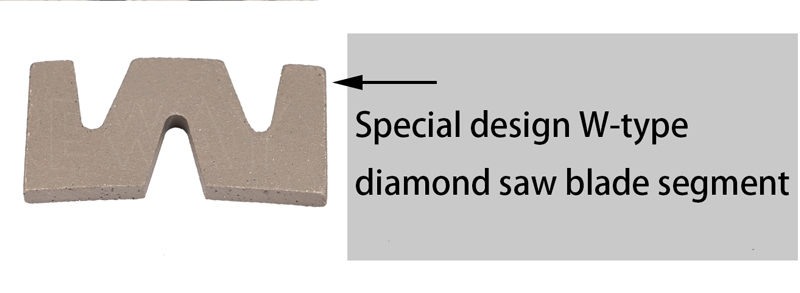 Unique Design W Shape Diamond Segment for Granite Cutting11