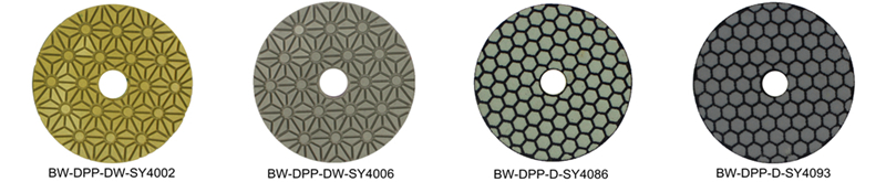Dry use diamond polishing pads