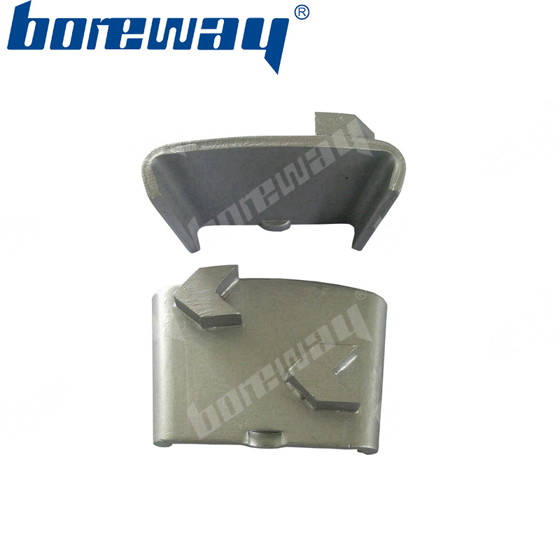 2 arrow diamond bar concrete block pads with EZ change connection for HTC grinding machines