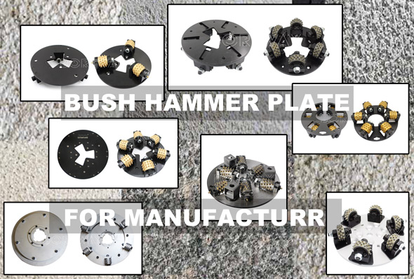 Can 125mm bush hammer plate be used in concrete?
