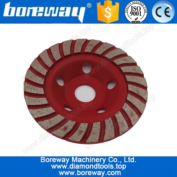 corrugated segment sintered diamond cup grinding wheels