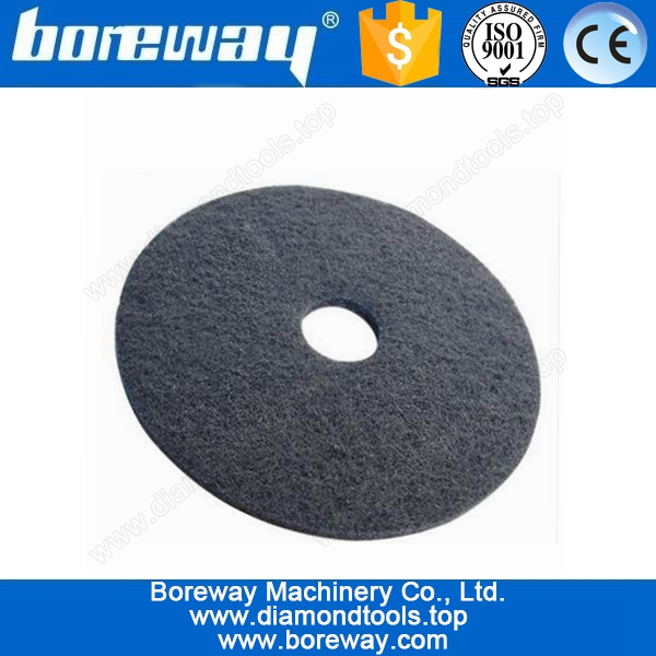 Black polishing cleaning pad for stone and floor