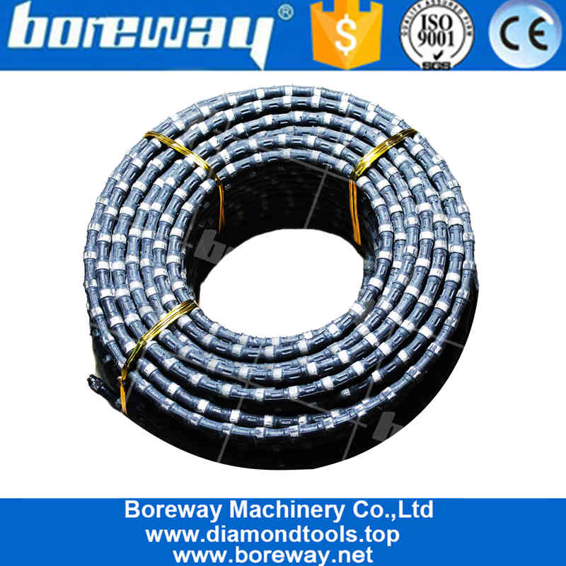China China Factory Price 11mm Rubber Diamond Wire Saw For Cutting Reinforced Concrete manufacturer