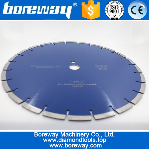 China Supply D350x3.2x10x27(25.4mm) Diamond Cutter Saw Blade For Reinforced Concrete manufacturer