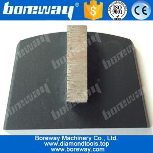 China 1 rectangle bar metal bond concrete diamond grinding plugs for lavina machines manufacturer