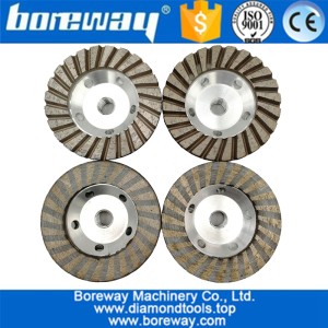 China 100mm Aluminum Based Grinding Cup Wheel Diamond fine grinding with great finishing wholesale grinding wheel manufacturer