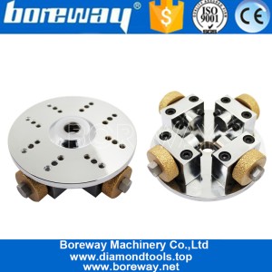 China 125MM Vacuum Brazing Single Layer Rotary Bush Hammer Plate For Portable Machine manufacturer