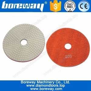 China 125mm diamond polishing pad for granite,dry and wet use stone polishing manufacturer