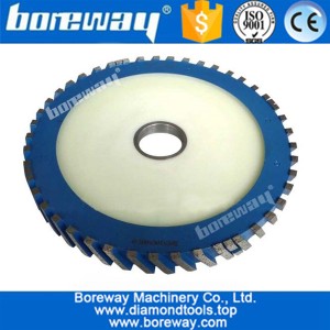China 14" Silent Multi-Holes Stone Segmented Milling Wheel For Concrete manufacturer