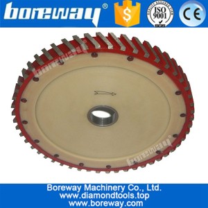 China 14 inch diamond milling wheel with Teflon silent core for granite concrete beds manufacturer
