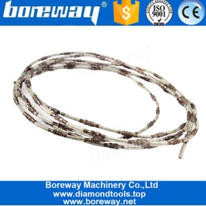 China 2.2mm Brazed Diamond Cutting Wire Saw For Cutting Soft Stone Ceramics manufacturer