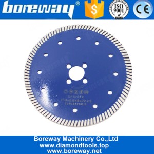 China 200mm Narrow Turbo Hot Pressed Fast Cutting Multi Holes Circular Saw Blade Cutting Wheel Plates for Ceramic Tile Granite Marble Masonry manufacturer