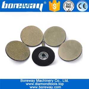 China 2 zoll Roloc Rotary Abrasive Diamantscheiben Form Rad Mit 1 Pad Adapter Halter Stein Schleifwerkzeug Hersteller