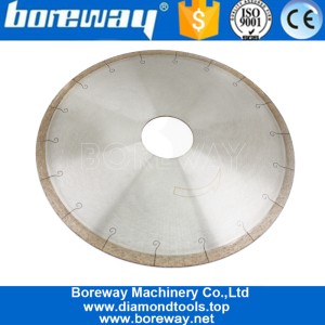 China 300mm Fish Hook Continuous Diamond Circular Saw Blade For Cutting Ceramics manufacturer