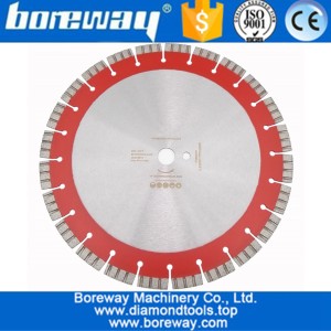 China 358MM Professional Laser welded High Turbo segments Diamond Saw Blade Cutting Reinforced concrete Disc Diamond Wheel manufacturer