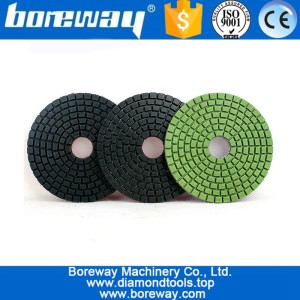 China 3inch 3step Polierscheibe nass flexibles Diamantschleifen für Keramik Stein Marmor Granit Polieren Hersteller