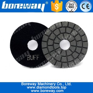 중국 타일 ​​3 인치 75mm 다이아몬드 버프 패드 블랙 대리석 화강암 석재 제조업체