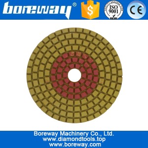 China 3inch 80mm 7 steps 2 in 1 wet use diamond polishing pads for stone concrete ceramic manufacturer