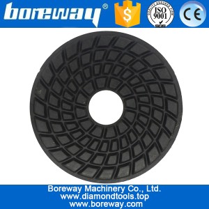 China 3 polegadas 80 mm 7 passos tipo espiral preto tipo molhante pulverização de diamante almofadas fabricante