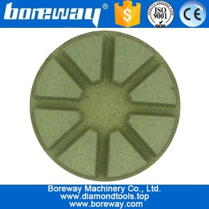 China 3 polegadas 80mm 7 etapas molhadas uso diamante piso polimento pads fabricante