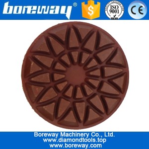 China 3inch 80mm 7 etapas molhantes almofadas de polimento de piso para pedra cerâmica cerâmica epóxi fabricante
