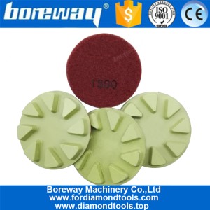 China 3inch Flower diamond floor polishing pads #1500 Resin bond diamond floor renew sanding disc manufacturer
