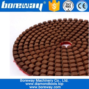 China 3inch Resin Bond with Copper For Stone Polish Diamond Polishing Pad manufacturer