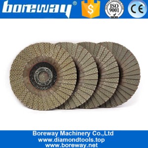 China 4 Inch Diamond Electroplated Flap Sanding Disc For Angle Grinder manufacturer
