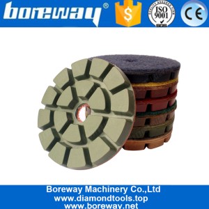 China 4 Inch Diamond Wet Polishing Pads Abrasives Tool For Stone Concrete manufacturer
