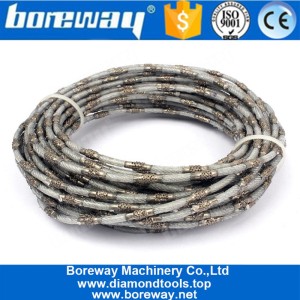 China 4 Mm Thin Brazed Diamond Wire Saw For Cutting Marble Concrete manufacturer