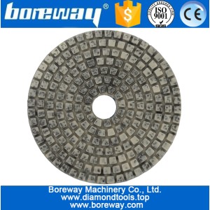 China 4 inch 100mm 4 steps metal diamond polishing pads for hard materials manufacturer