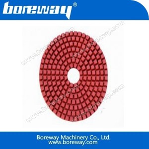 China 4 polegadas brilhantes almofadas polidor vermelho fabricante