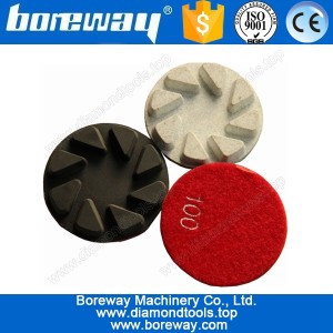 China 4" resin bond diamond floor polishing pad for granite,stone floor velcro diamond resin polishing pad manufacturer
