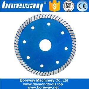 China 4.5 Inch Turbo Diamond Saw Blade With Cooling Holes For Granite Sandstone Concrete manufacturer
