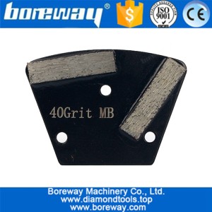 China 40# Metal Bond Trapezoid Grinding Pad Shoes For Stone Concrete Grinding Floor manufacturer