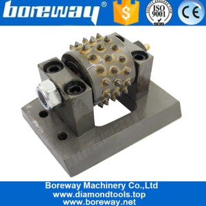 China 45 Pins Cheap Diamond Frankfurt Bush Hammer Roller Tool for Grinding Concrete manufacturer