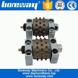 China 45s Diamond Bush Hammer Roller Block For Concrete Slab manufacturer