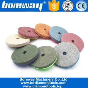 China 4inch 100MM Sponge Diamond Polishing Pads for granite marble artificial Stone manufacturer
