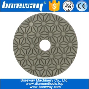 Cina 4 pollici 100mm 3 passaggi tamponi per lucidatura a secco a secco e umido per ceramica concreta in pietra produttore