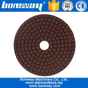 Китай 4inch 100mm 7 ступеней коричневого квадратного типа мокрые алмазные шлифовальные прокладки для каменного бетона производителя