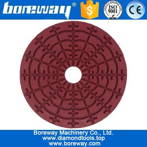 China 4inch 100mm 7 steps wet use diamond polishing pads for granite marble quartz ceramic concrete manufacturer