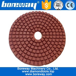 China 4inch 100mm 7 steps wet use diamond polishing pads for stone ceramic concrete manufacturer