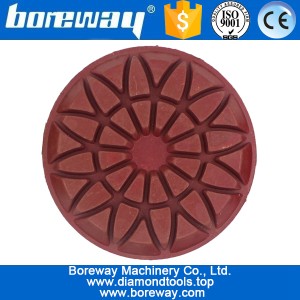 China 4inch 100mm 7 steps wet use floor polishing pads for ceramic concrete granite marble floor manufacturer