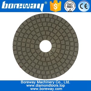 China 4inch 100mm black and white BUFF polishing pads for stone ceramic manufacturer