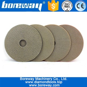 China 4inch 100mm galvanisierte Diamantpolierauflagen für Beton Hersteller